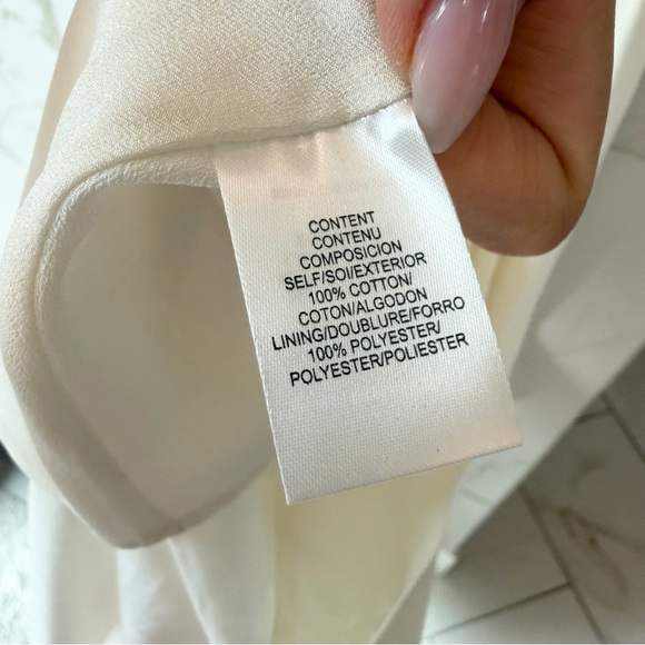 Wayf Ivory Bria Boatneck Cotton Dress with Gathered Waist - Picture 7 of 7